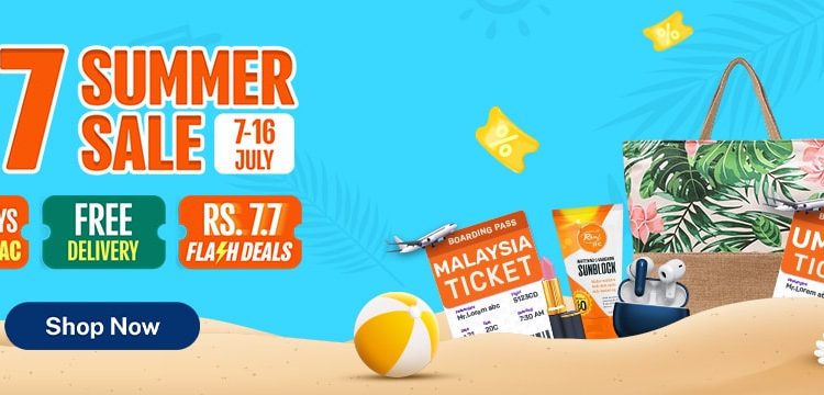 Daraz Pakistan’s 7.7 Summer Sale brings the heat with the hottest prices, flash deals and Rs. 9 lacs worth of giveaways