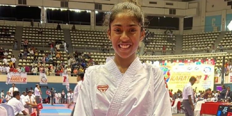 Gold for Pakistan! Aina Noel Wins at South Asian Karate Championship in Colombo