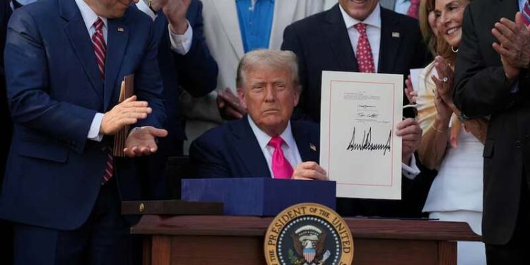 In July 4 ceremony, Trump signs tax and spending bill into law