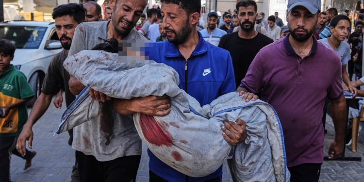 Israel bombs Gaza market, water point, as total death toll passes 58,000