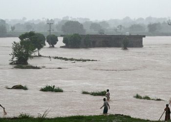 Medium-level flood on Indus River at Punjab’s Kalabagh due to monsoon rains