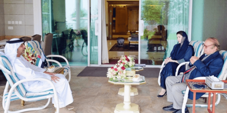 UAE envoy meets Nawaz, Maryam in Murree