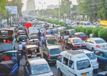Karachi residents face traffic jams due to repair work on tattered roads in flood aftermath