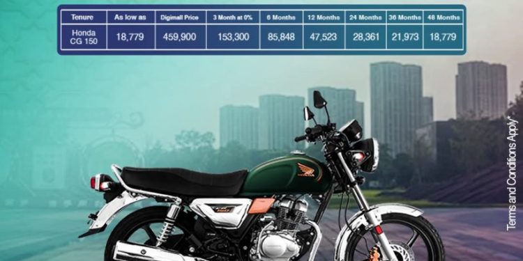 Now You Can Buy Honda CG 150 on Installments, Starting at Just Rs. 18,779 Per Month!