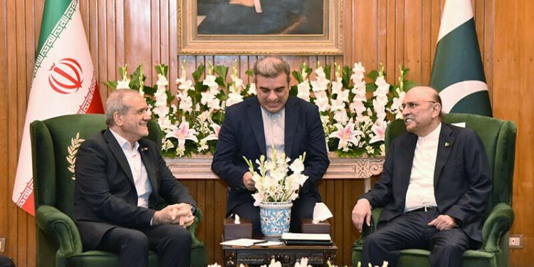 Pakistan, Iran vow to further boost ties during President Pezeshkian’s visit