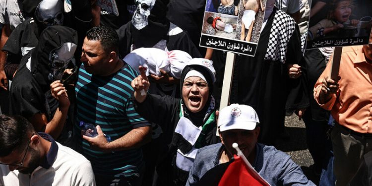 Palestinians across West Bank protest Gaza war