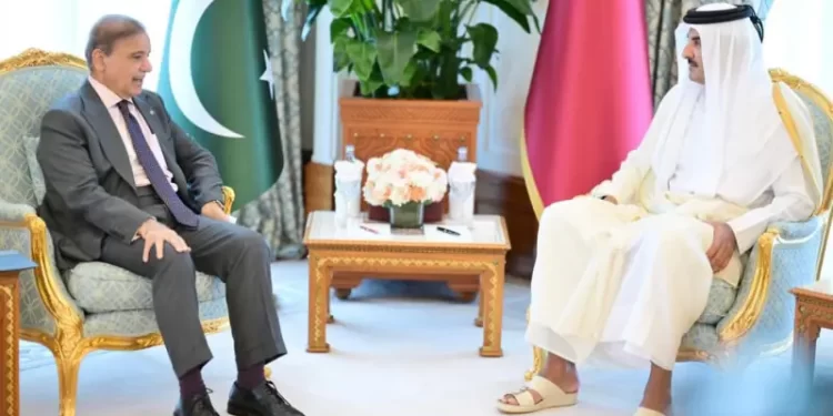PM Shehbaz meets Qatari emir, reaffirms Pakistan’s all-out support after Israeli attack