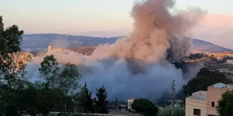 Israel strikes five towns in south Lebanon