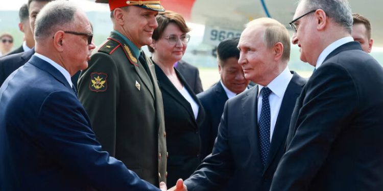 Russia’s Putin arrives in China’s Tianjin for security summit