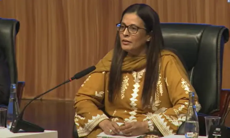  SC’s Justice Ayesha Malik speaks during a panel session. — mediaNewsTV 