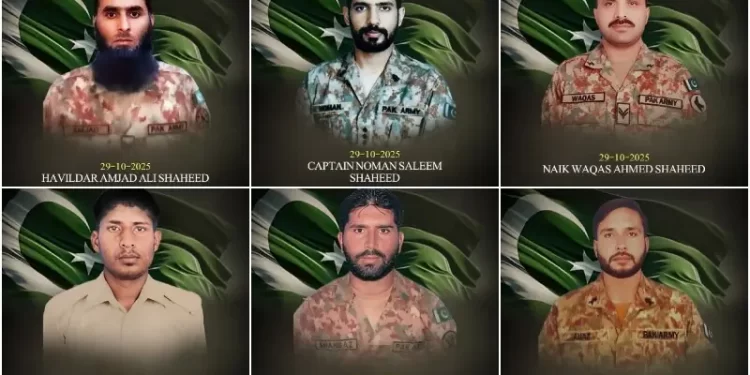 Captain among six army soldiers martyred in Kurram IBO: ISPR