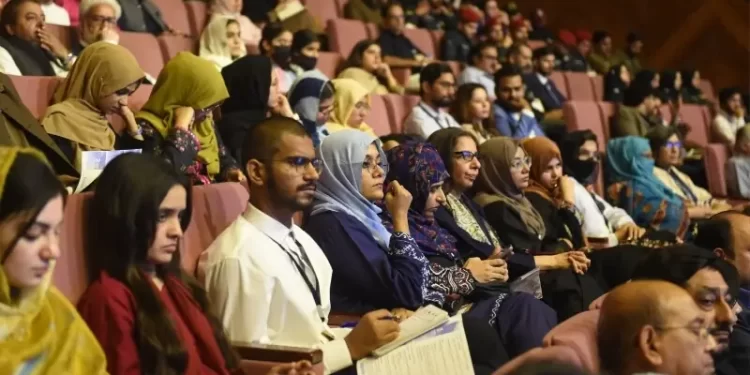 Attendees listen with rapt attention during the Breathe Pakistan conference in Lahore. — Murtaza Ali / White Star