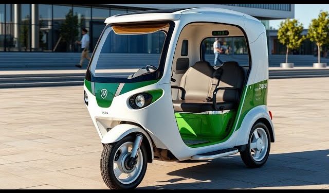 Indian EV Company Develops World’s First Driverless Rickshaw