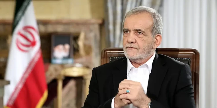 Iranian President Masoud Pezeshkian Cycles Down in City of Iran to Encourage Sport