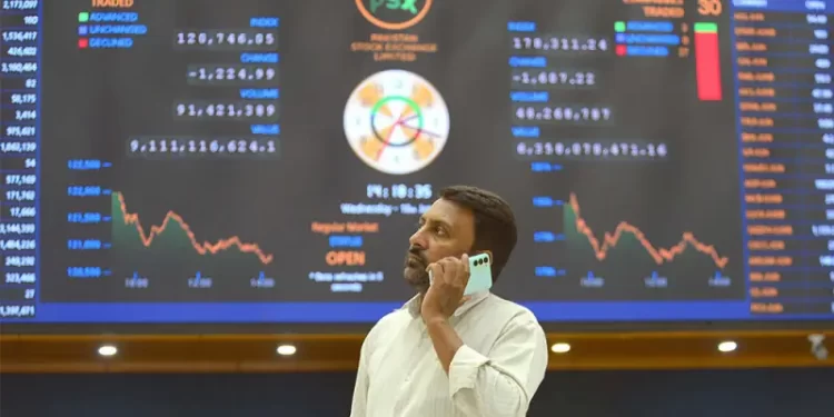 KSE-100 settles flat after volatile session