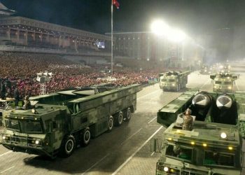 North Korea shows off ‘most powerful’ missile at military parade