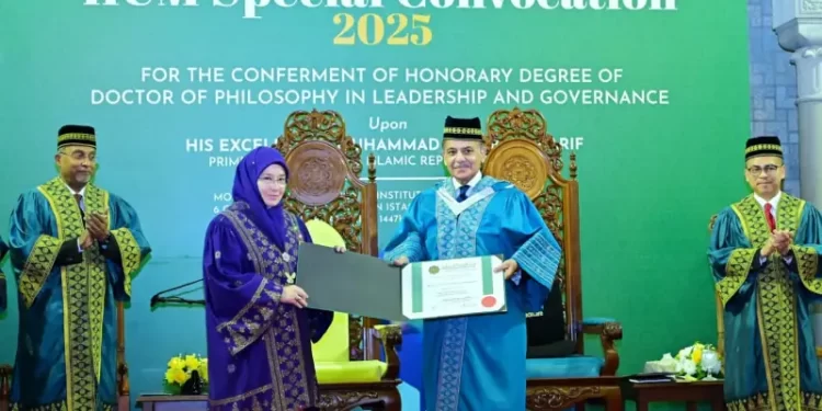 PM Shehbaz receives honorary PhD in leadership, governance from Malaysian university