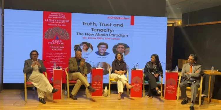 At Karachi’s Adab Festival, journalists lament censorship, new media challenges