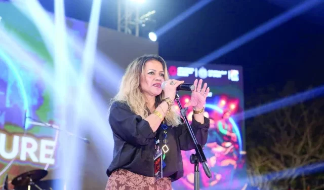 shireen jawad performs during the world culture festival at the arts council photo express