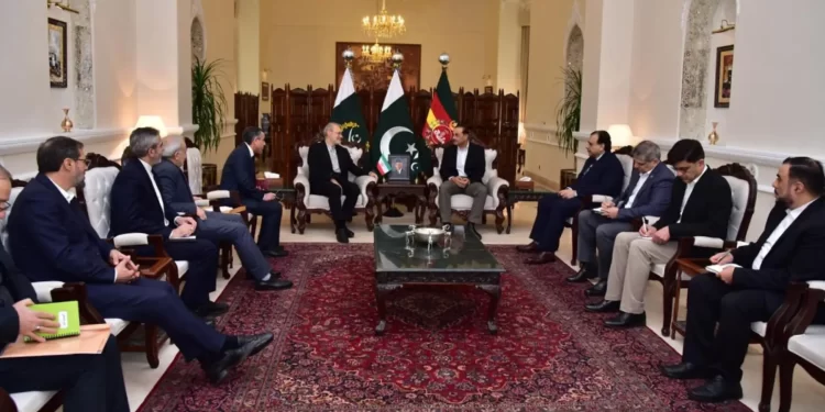 Chief of Army Staff (COAS) Field Marshal Asim Munir meets with Ali Ardeshir Larijani, the secretary of Iran’s Supreme National Secu­ri­­ty Council, at GHQ in Rawalpindi on Nov 26, 2025. — ISPR