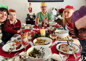 During the holidays, I host my friends and family together. We all enjoy being together, and the dynamics are more fun.