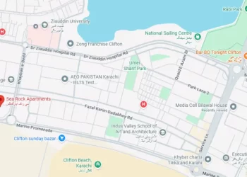 The location of Sea Rock Apartments in Clifton. — screengrab via Google Maps