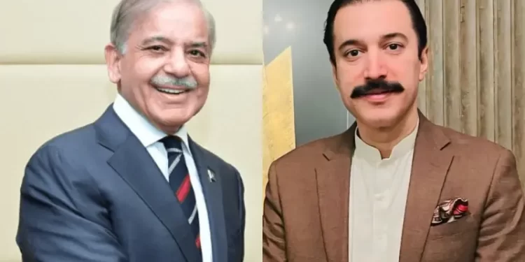 This photo combo shows Prime Minister Shehbaz Sharif (L) and AJK’s PM-elect Raja Faisal Mumtaz Rathore (R). — PID/ Facebook/@faisal.rathore.5 /File