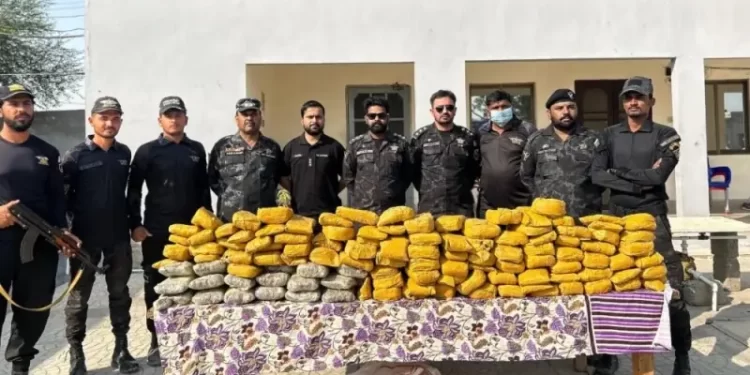 Pakistan Customs Gadani foils major drug smuggling bid, seizes 188kg hashish