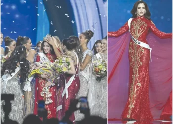 fatima bosch takes part in the final competition of the 2025 miss universe pageant photo afp