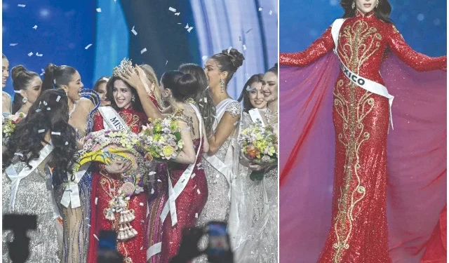 fatima bosch takes part in the final competition of the 2025 miss universe pageant photo afp