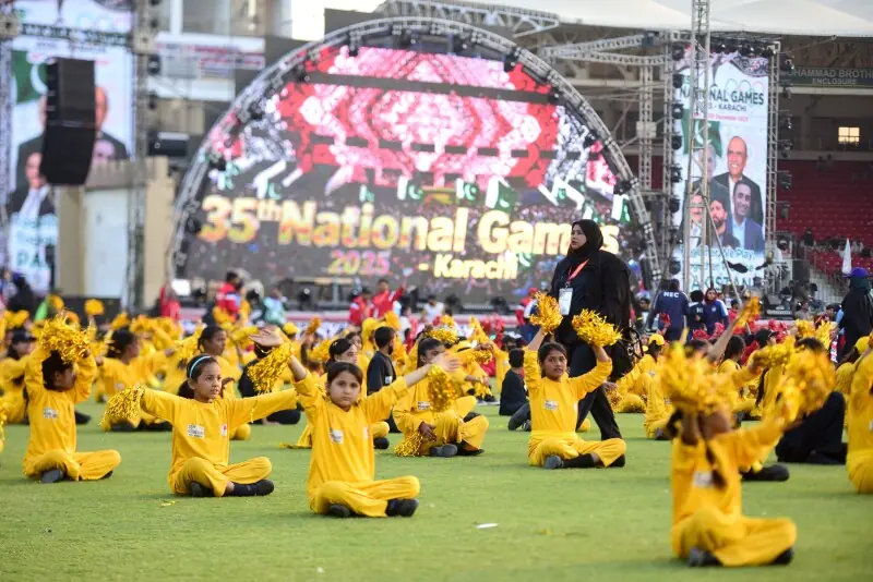 A view of the National Games in Karachi on Saturday. — Tahir Jamal/White Star