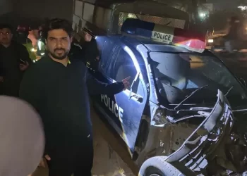 2 cops martyred, 3 injured as train collides with police vehicle in Sargodha