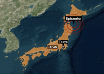 7.6- Magnitude Earthquake in Japan Shakes Buildings, Poles, & Streetlights