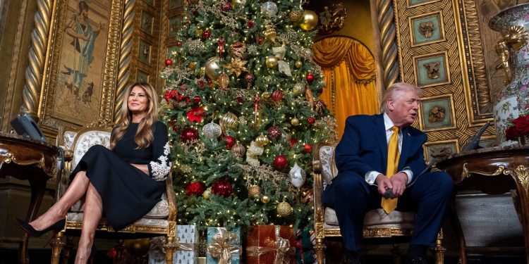 Donald Trump is spending Christmas at Mar-a-Lago. Photos show his lavish holiday celebrations.
