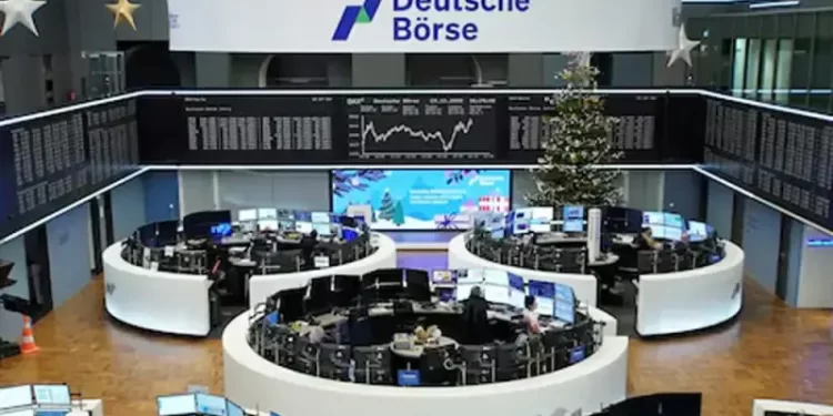 European shares steady near record highs ahead of year-end