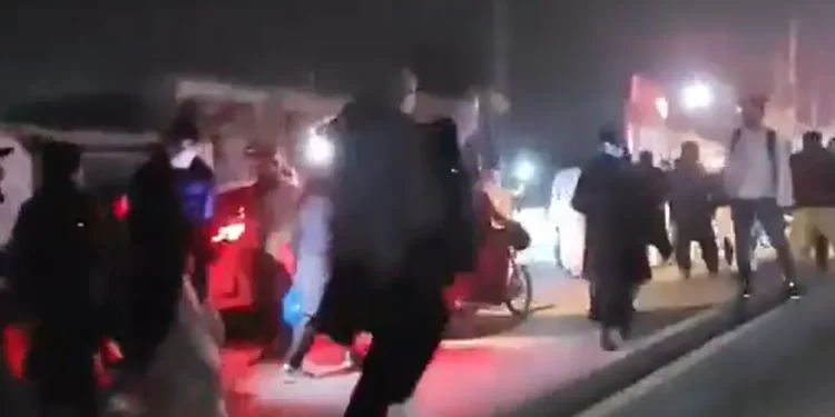 Imran’s sisters, PTI protesters again met with water cannons during sit-in outside Adiala jail