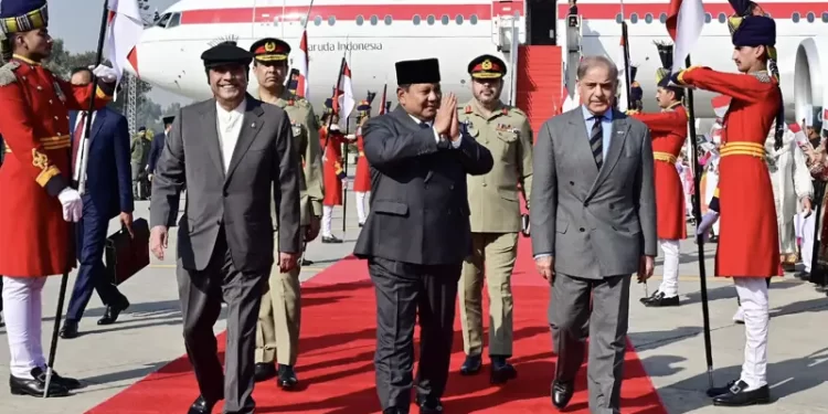 Indonesian President Subianto arrives in Islamabad on 2-day maiden visit