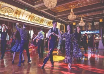 this photo taken on december 11 shows couples dancing at the paramount ballroom in the jing an district of shanghai photo afp