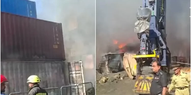 20 containers destroyed as huge fire erupts at Karachi Port: officials