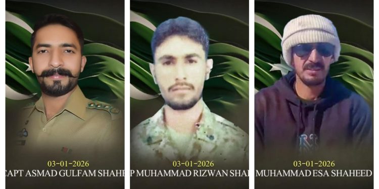 Captain Asmad & Two Soldiers Martyred During Snow Clearance Operation