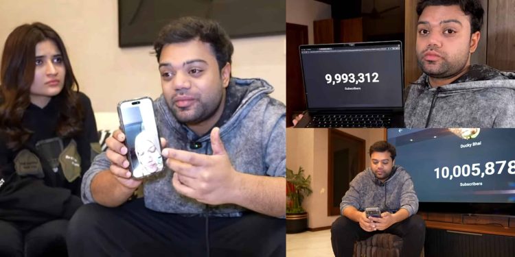 Content Creator Ducky Bhai Hits 10 Million Subscribers on YouTube