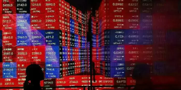 Crude oil slumps, Asian shares edge lower as global tensions climb