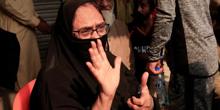 A woman speaks to reporters (not pictured) as she mourns six missing family members who were shopping at Gul Plaza Shopping Centre for a wedding ceremony, on Jan 19, 2026. &mdash; Reuters