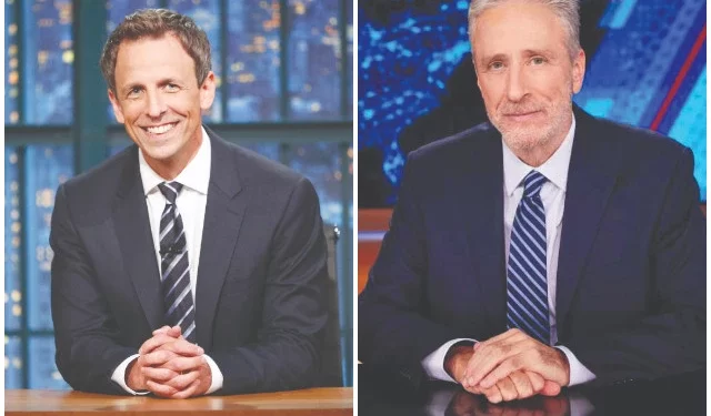 jon stewart seth meyers