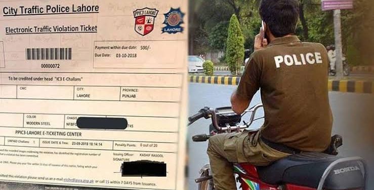 Overseas Pakistani Receive e-challan for Motorcycle Parked at his Lahore Home
