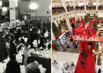 THEN AND NOW: Vintage photos show how department stores have changed