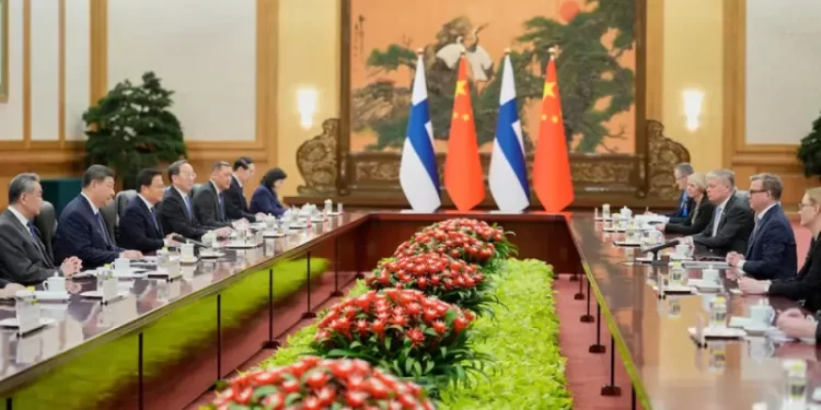 Xi says China, Finland should uphold international system, advance multipolar order