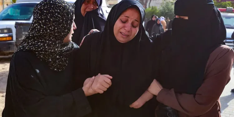 Israeli airstrikes kill 9 in Gaza, including tent camp, Palestinian officials say