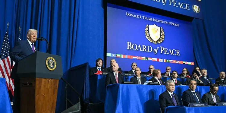 Trump tells first meeting of Board of Peace that $7 billion raised for Gaza