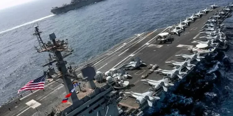 US says shot down Iran drone that approached aircraft carrier in Arabian Sea